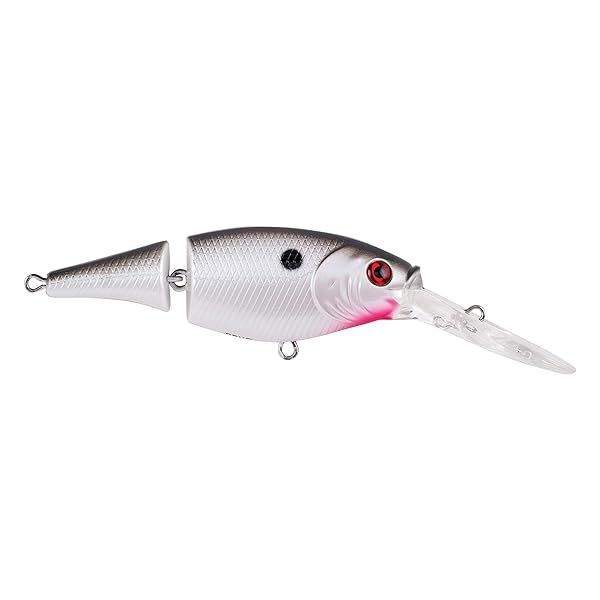 Buy Berkley Flicker Shad Jointed Fishing Lure - Pearl White, 1/3 oz, 2.75in Crankbait with Fusion19 Hook for Realistic Shad Imitation