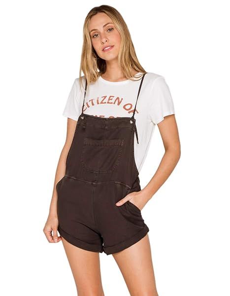 Shop Billabong Wild Pursuit Short Overalls in Off-Black - Stylish & Comfortable SM Size