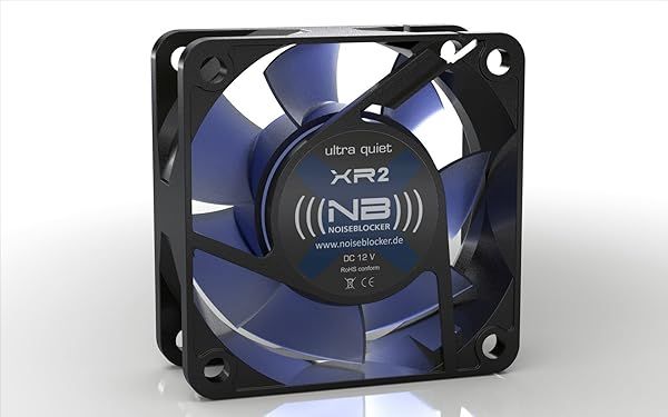 Noiseblocker BlackSilent XR-2: 60mm Silent Case Fan for Desktop PCs - High Performance & Low Noise
