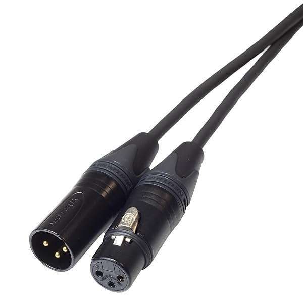 Blue Jeans Cable 10ft AES/EBU Balanced Audio Cable - XLR Male to Female Connection