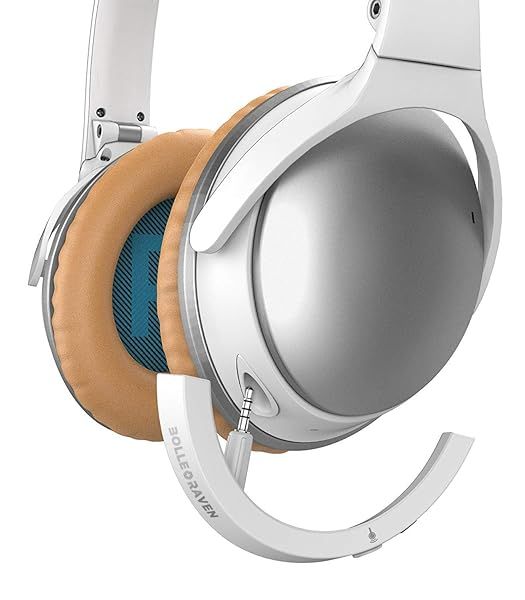 Upgrade Your Bose QC25: Bolle&Raven Wireless Bluetooth Adapter (White) for Seamless Audio Experience