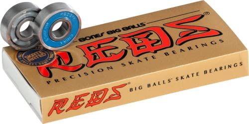 Buy Bones BIG BALLS REDS Skateboard Bearings 8 Pack - Smooth Performance & Durability