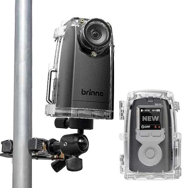 Brinno BCC300-C Time Lapse Camera Bundle: HDR 1080P, IPX4 Waterproof, Extended Battery for Outdoor Construction