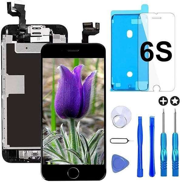 Brinonac iPhone 6s Screen Replacement: Black LCD Touch Display Assembly with Tools & Protector
