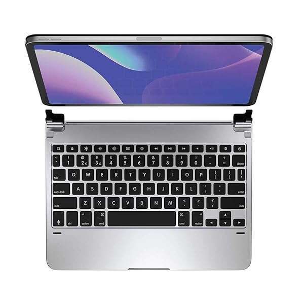 "Brydge Pro 11 Keyboard for iPad Pro 11" (2018) - Aluminum Bluetooth, Backlit Keys & Long Battery Life - Silver"