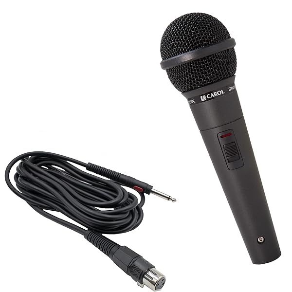 CAROL GS-56 Unidirectional Dynamic Microphone: Perfect for Presentations & Home Studios with Shock Absorber & Wide Sound Range