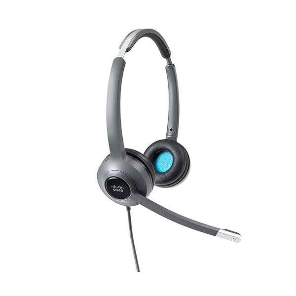 Buy CISCO Headset 522: Wired Dual On-Ear 3.5mm with USB-C Adapter - Charcoal, 2-Year Warranty
