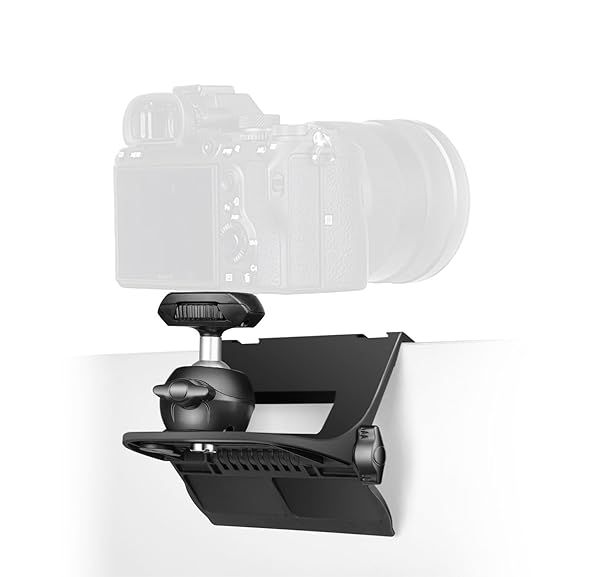 "RAUBAY Monitor Camera Mount Clamp for Live Streaming & Video Conferencing - CM-01 Webcam Stand with 1/4" Screw"