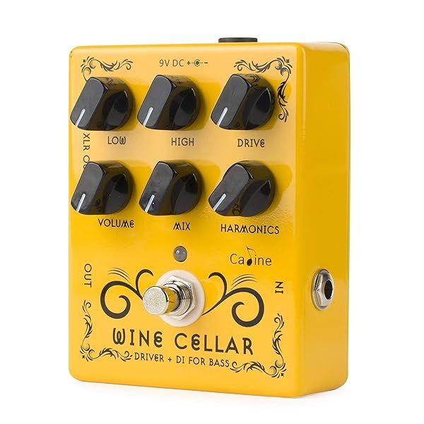 Caline CP-60 Wine Cellar Bass Driver Pedal: True Bypass Guitar Effects for Ultimate Sound