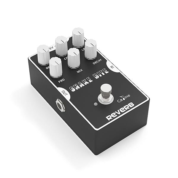 Caline CP-26 Snake Bite Digital Reverb Pedal: True Bypass, Durable Aluminum, Hall Reverb for Guitar Effects