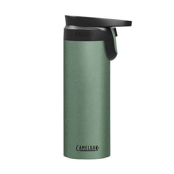 CamelBak Forge Flow 16oz Travel Mug: Insulated Stainless Steel, Non-Slip Base & One-Handed Operation - Perfect for Coffee Lovers!