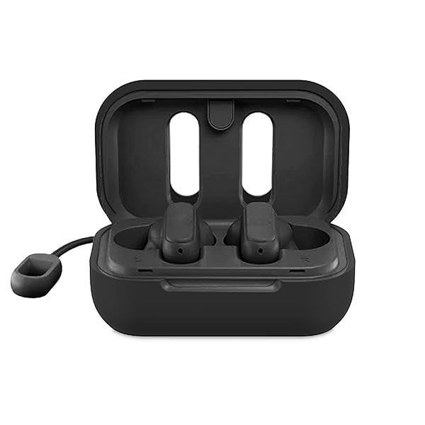 Skullcandy Dime Earbuds Case Cover Replacement - Black Silicone Protective Sleeve by LEFXMOPHY