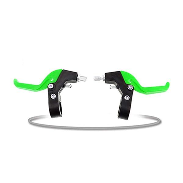 Universal Kids Bicycle Brake Levers - CfoPiryx Green Handle Pair for Safe Cycling