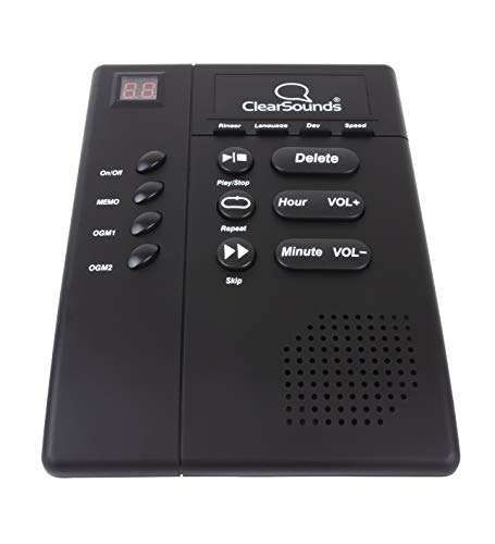ClearSounds ANS3000: Amplified Answering Machine for Landline Phones - Up to 30dB Boost