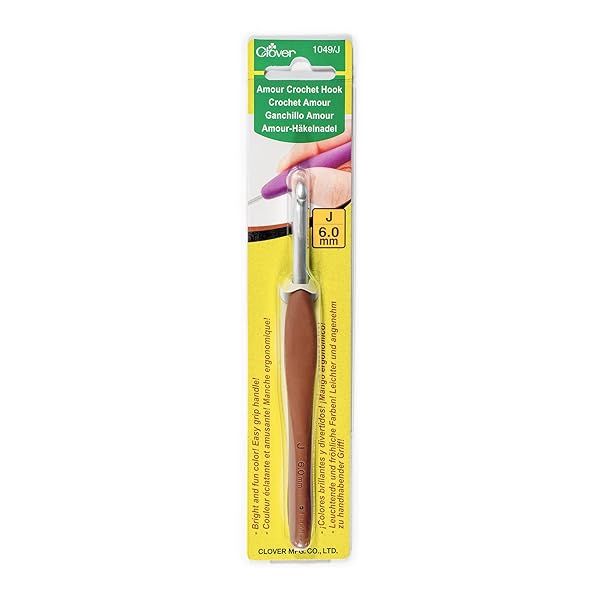 Shop Clover 1049/J Amour Crochet Hook - Size J (6.0mm) for Perfect Crochet Projects