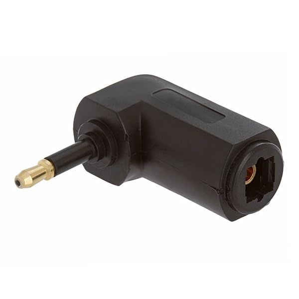 Cmple Optical Toslink Jack to Mini Plug Angled Adapter - High-Quality Audio Connection