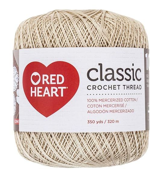 Coats Crochet Classic Thread 10 Natural 1050ft - Perfect for Your Crochet Projects