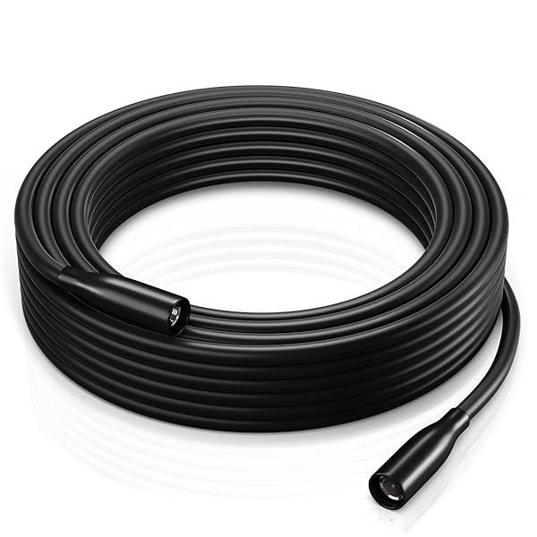 75ft Triple Shield RG6 Coaxial Cable for Outdoor Use - Gold Plated F Connectors for TV & Satellite - Durable Black Cable