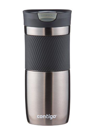 Contigo Snapseal Byron 16 Oz Travel Mug - Vacuum-Insulated Stainless Steel in Gunmetal