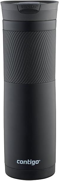 Contigo 24 oz Steel Travel Mug in Matte Black - Durable, Stylish & Perfect for On-the-Go!