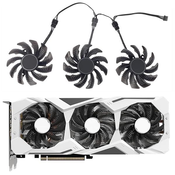 Coolerage 78mm 4Pin Fans for RX5500 RX5600 RX5700 XT - Upgrade Your Gigabyte GPU Cooling