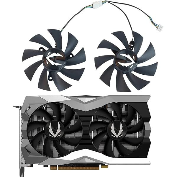 Coolerage 87mm GA92A2H 4Pin Fans for Zotac GTX 1660/1660Ti & RTX 2060/2070 Super - Upgrade Your Graphics Card Cooling