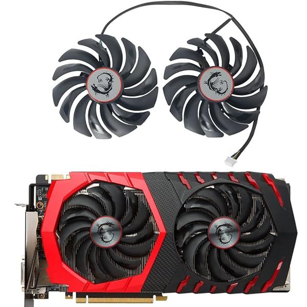Coolerage 95mm DC12V Graphics Card Cooling Fans for MSI GTX & RX Series - PLD10010B12HH & PLD09210B12HH