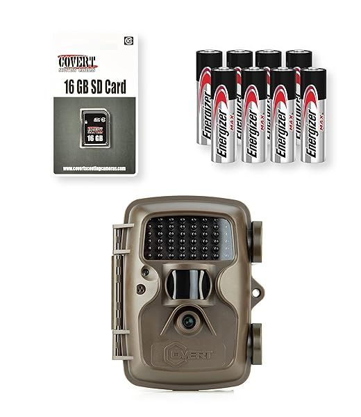 Covert Scouting Cameras MP30 Combo Pack: Batteries & SD Card Included - Ultimate Wildlife Monitoring Solution
