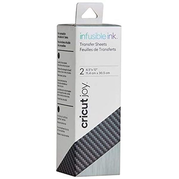 "Buy Cricut Joy Infusible Ink Transfer Sheets - Carbon Fiber Pattern for Mug Press & Sublimation - 2 Sheets 4.5"x12""