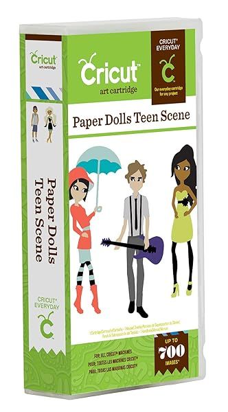 Create Fun Cards with Cricut Paper Dolls Teen Scene Cartridge - Perfect for Card Making!