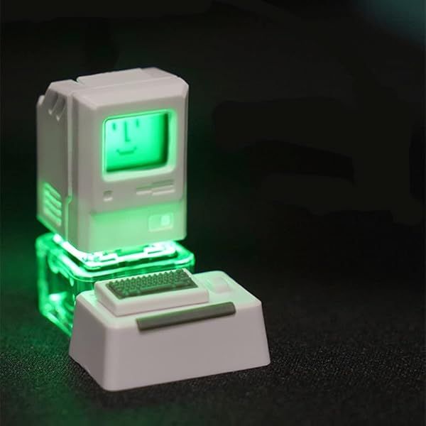 Custom Magnetic Keycaps for Esc & Tab - Light-Transmission Design for 60% Mechanical Gaming Keyboards