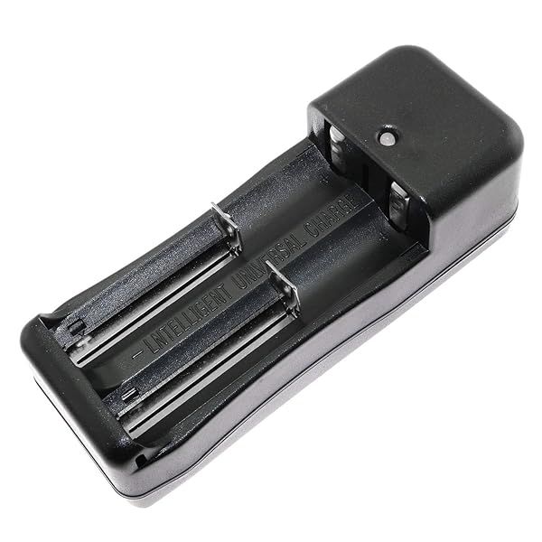 DGZZI Universal 2-Slot Battery Charger for 18650, 16340, 14500, 10440 Li-Ion Batteries - Fast & Efficient Charging