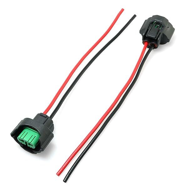 DGZZI H11 Conversion Connector 2PCS - H11 H8 Female Adapters for Headlight & Fog Light Wiring Harness
