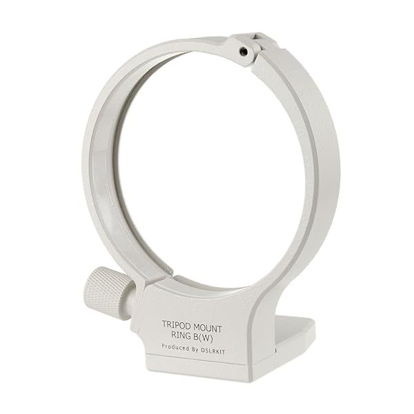 DSLRKIT Tripod Mount Ring B (W) for Canon 70-200mm & 100-400mm Lenses - Enhance Stability & Performance