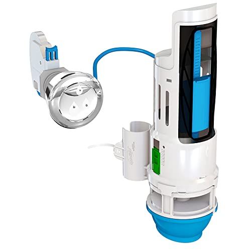 Save Water with Danco HYR270 Hydroright Dual Flush Valve - Chrome Push-Button Handle
