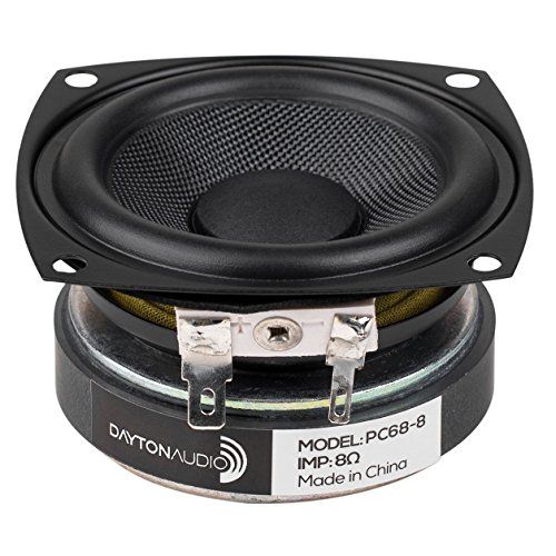 "Dayton Audio PC68-8 2.5" Full-Range Poly Cone Driver: High-Quality Sound for Your Audio Projects"