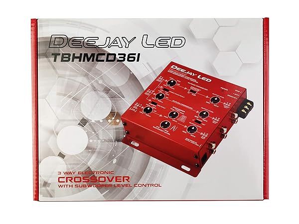 Deejay LED Vehicle Multi-Amplifier Crossover: RCA Inputs & Outputs for Superior Sound