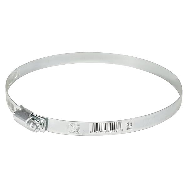 "Deflecto Metal Worm Drive Clamp 6.5" (MC625) - Durable & Reliable Hose Clamp for Secure Connections"