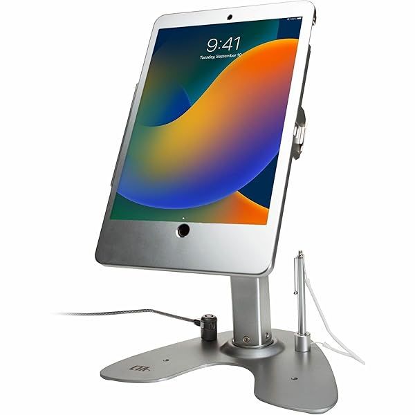 Dual Kiosk Stand  CTA Dual Security Kiosk Stand with Locking Case and Cable for iPad 7th,/ 8th/ 9th Gen 10.2 (PAD-ASK10)