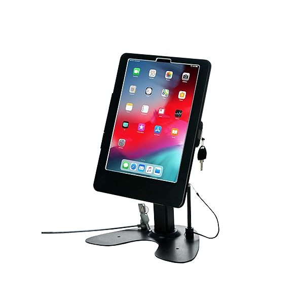 Dual POS Kiosk  CTA Dual Security Kiosk Stand for 11 iPad Pro 3rd and 4th Generation Tablets for Retail Point of Sale (PAD-ASK11B)