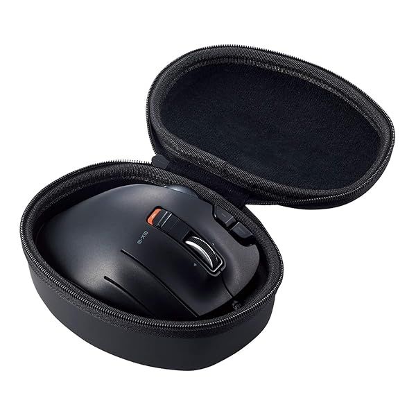 ELECOM Hard EVA Travel Case for M-XT2&3 Trackball Mouse - Ergonomic, Durable Protection (BMA-XT2BK)