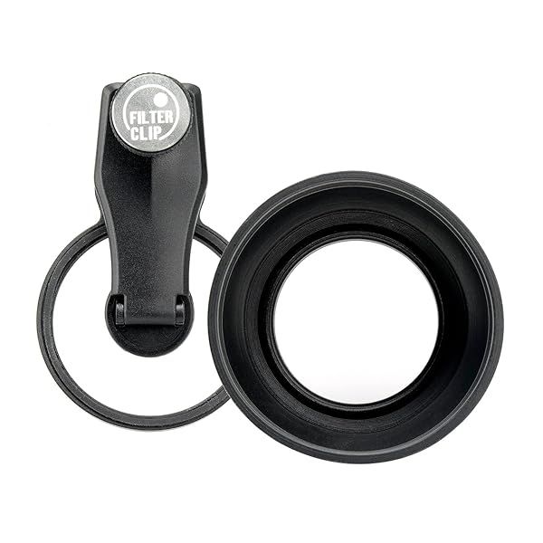 EXAPRO Filter Clip & Lens Hood Kit for Smartphones - 49mm Lens Accessory for iPhone/Android, Reduces Reflection