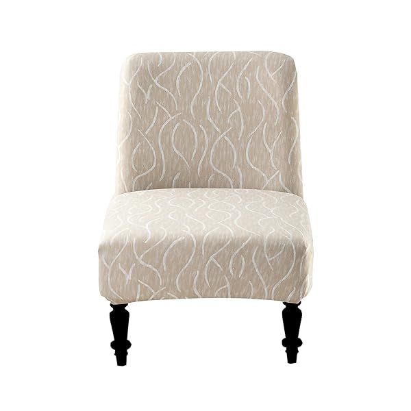 Eco-Friendly Removable Armless Chair Slipcover - Washable Accent Covers for Living & Dining Rooms