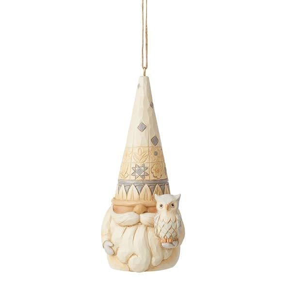 Enesco Jim Shore Heartwood Creek Gnome with Owl Ornament - 4.5 Inch Multicolor Decor