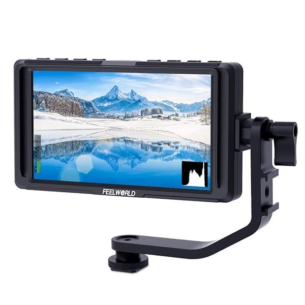 FEELWORLD F5 5-Inch Full HD DSLR Monitor: 1920x1080 IPS, 4K HDMI, Focus Assist & Tilt Arm