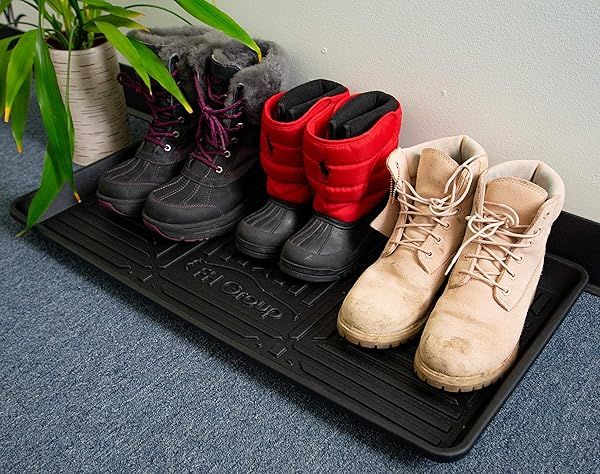 FH Group Climaproof Multi-Purpose Pet Feeding & Boot Tray - All Weather Protection for Dogs, Ideal for Entryway & Garage