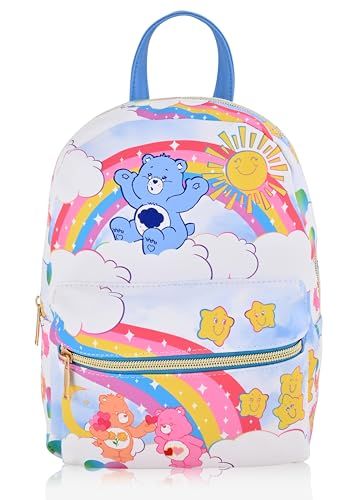 "Shop Cute Fast Forward Care Bear Mini Backpack | Unisex PU Leather 10" Purse & Accessories for Women & Men"