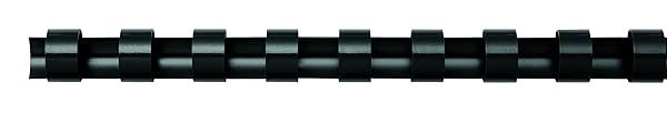 Fellowes 38mm A4 Black Oval Plastic Binding Combs - Pack of 50 for Easy Document Binding