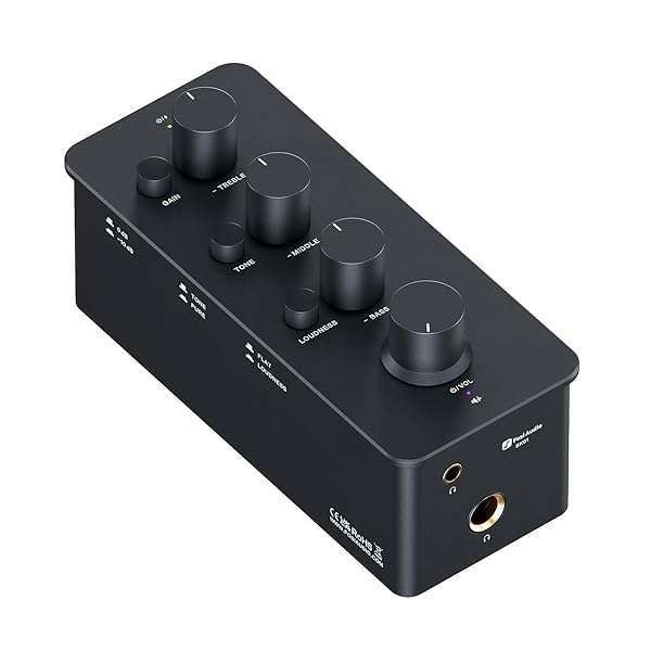Fosi Audio SK01 Headphone Amplifier: Portable Class A Preamp with Tone Control for Guitar & Instruments