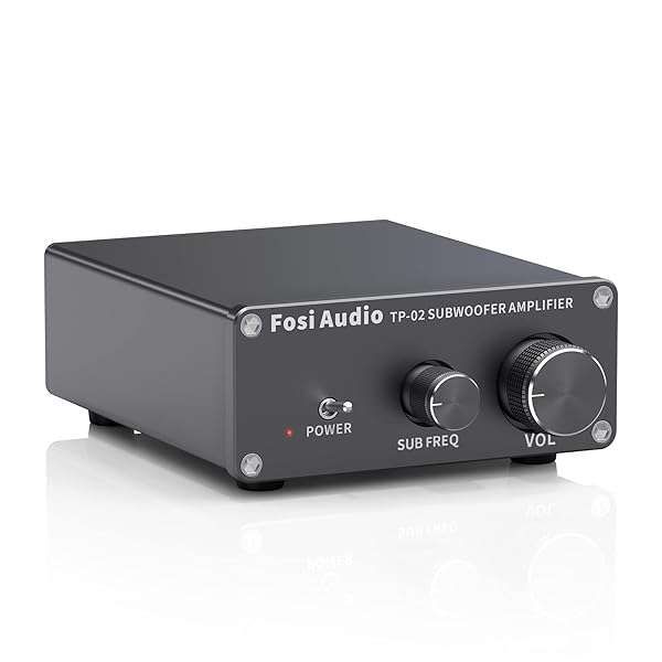 Fosi Audio TP-02 Subwoofer Amplifier: 220W Mini Bass Amp with TDA7498E for Powered & Passive Subwoofers